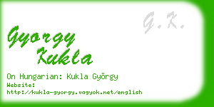gyorgy kukla business card